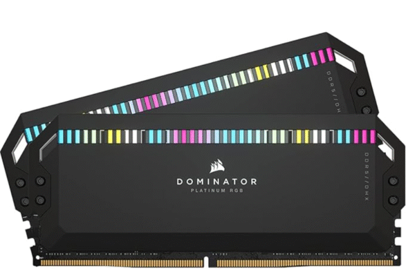 Corsair Dominator Platinum RGB DDR5 32GB (2x16GB) DDR5 7200 MHz C34 Intel Optimised Desktop Memory
